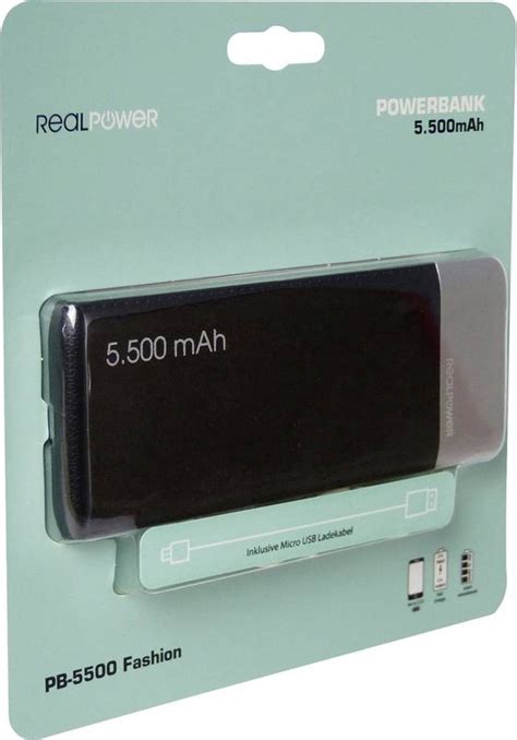 Realpower Pb Powerbank Mah Lipo Blauw Bol