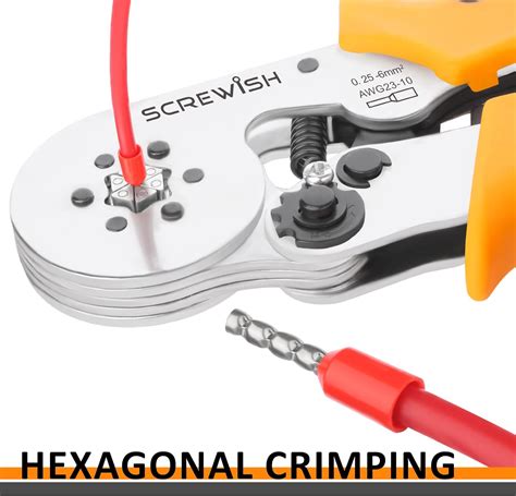 Buy Screwish AWG 2310 Ferrule Crimping Tool Kit Hexagonal Sawtooth