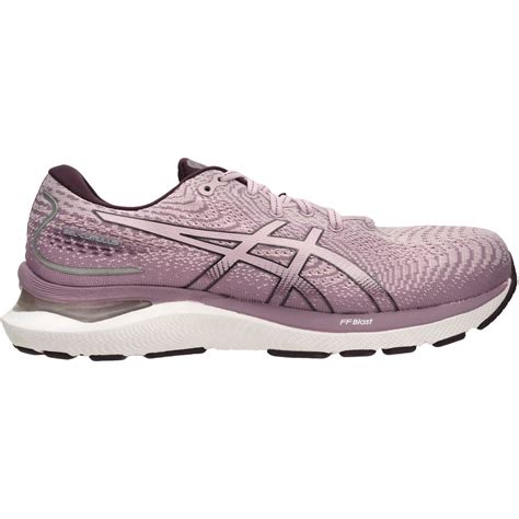 Asics Womens Gel Cumulus 24 Running Shoe Barely Rose And Deep Plum Big W