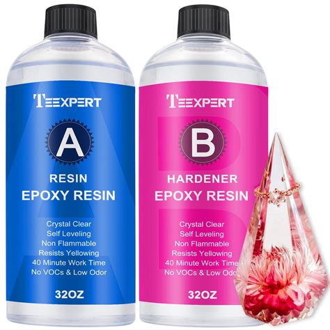 Mua Teexpert Epoxy Resin Crystal Clear 64oz Epoxy Resin Kit Fast