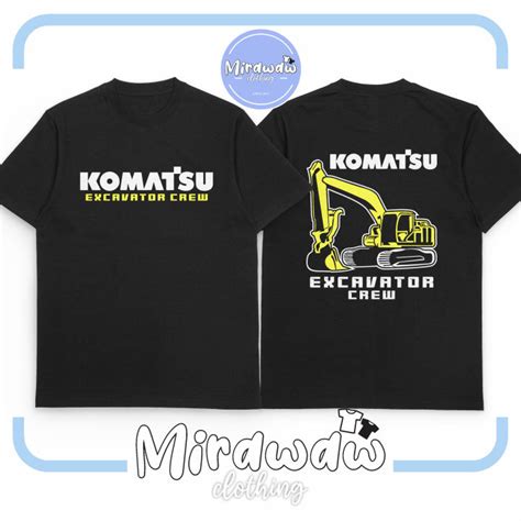 Kaos Alat Berat Komatsu Excavator Crew Baju Distro Lazada Indonesia