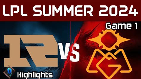 RNG Vs OMG Highlights Game 1 LPL Summer 2024 Royal Never Give Up Vs Oh