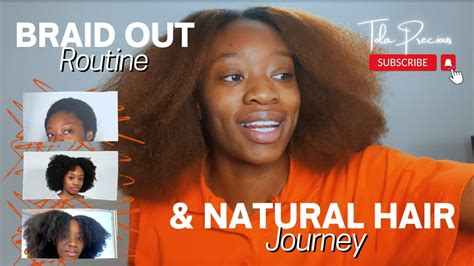 BRAID OUT ROUTINE NATURAL HAIR JOURNEY YouTube