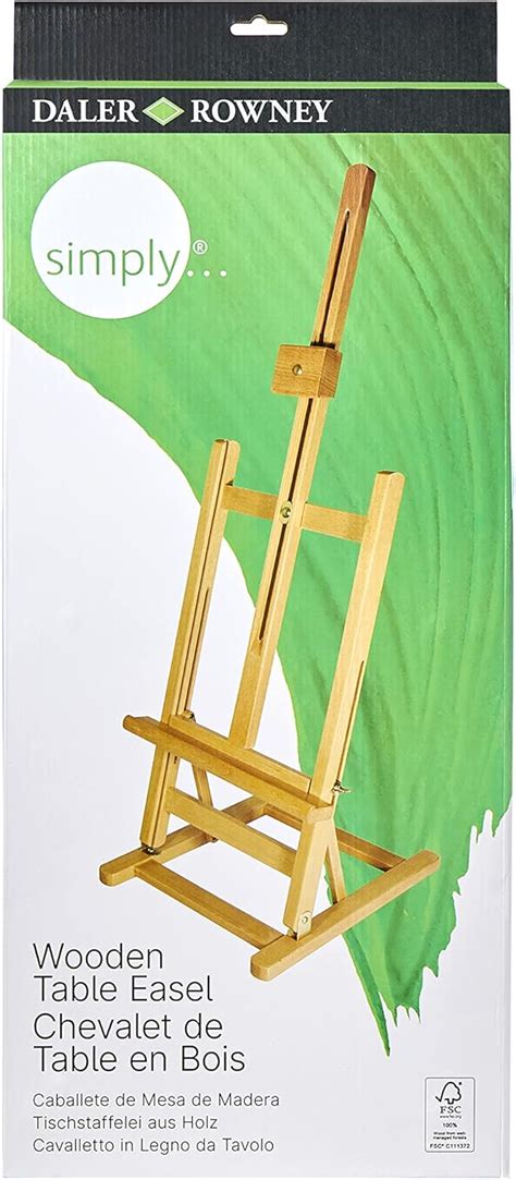 Daler Rowney Simply Table Wood Easel Collapsible And Store