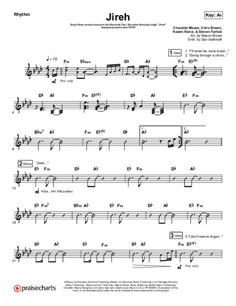 Jireh Sing It Now SATB Sheet Music PDF Maverick City Music