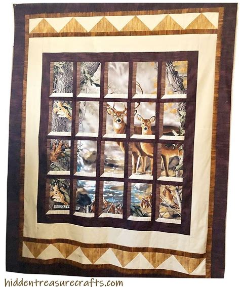 Deer Attic Window Quilt Attic Window Quilts Deer Quilt Attic Window