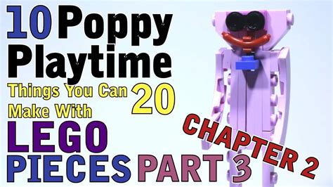 10 Poppy Playtime Things You Can Make With 20 Lego Pieces Part 3 Youtube