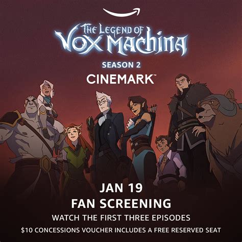 Cinemark Theatres On Twitter The Legend Of Vox Machina Is Coming To