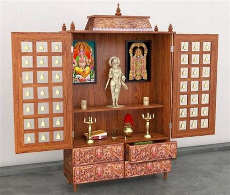 10 Simple And Latest Pooja Room Designs In Wood Styles At Life