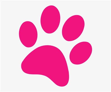 Download Pink Paw Print Png - Pink Dog Paw Print | Transparent PNG Download | SeekPNG