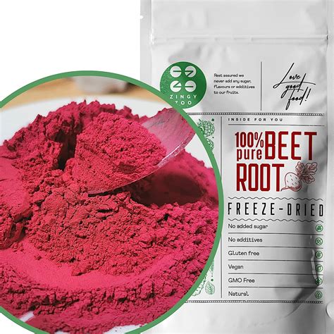 Freeze Dried Beetroot Powder 100 Pure Raw Natural Dried Superfood