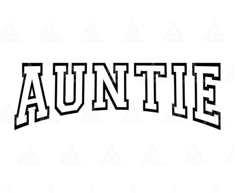 Auntie Svg Auntie Varsity Svg Auntie Png Aunt Arched Png Etsy In