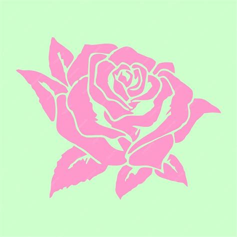 Premium Vector | Rose flower illustration or symbol