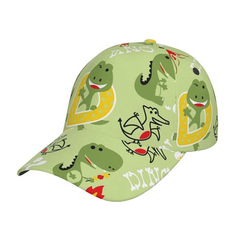 Lukts Cute Dinosaurs Cartoon Cap Hat For Men Women Unstructured Cotton