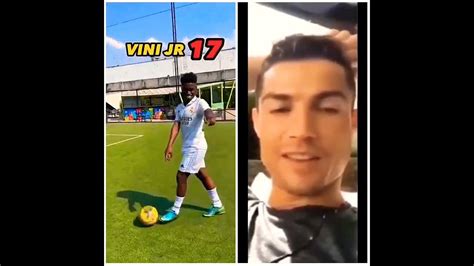 Ronaldo Reacts ⚽🔥 Football Skills 💪 Shorts Football Viralvideo Ronaldo Skills Soccer Youtube