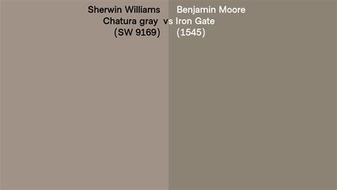 Sherwin Williams Chatura Gray SW 9169 Vs Benjamin Moore Iron Gate