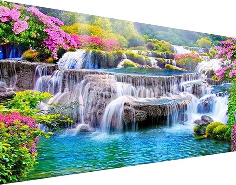 Diy 5d Diamond Painting Kits For Adults Waterfall Scenery