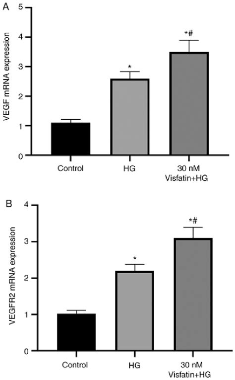 Mrna Expression Levels Of Vegf And Vegfr In Each Group A Vegf And