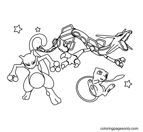 Free Printable Mew Pokemon Coloring Page Free Printable Coloring Pages