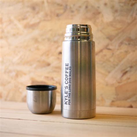 Personalised Stainless Steel Thermal Flask By Hot Dot Laser