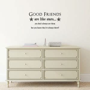 Good Friends Are Like Stars Wall Quotes Wall Art Wall Decal ...