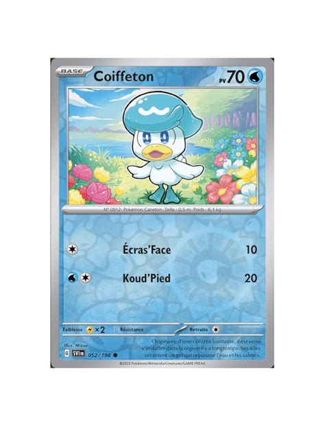 FR Pokémon Carte EV01 052 198 Coiffeton REVERSE