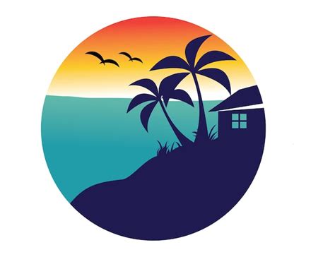 Premium Vector | Beach Logo Vector Template