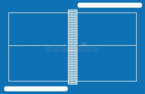 Table Tennis Court With Frames Stock Vector - Image: 5291330