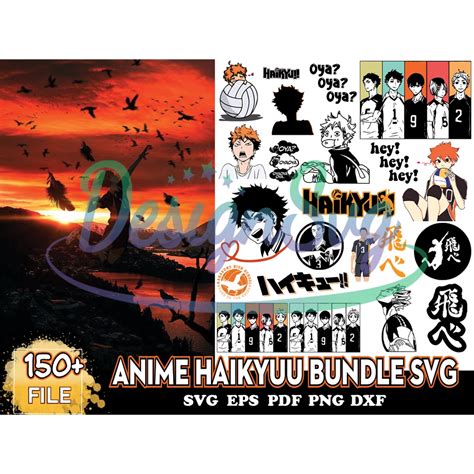 150 Anime Haikyuu Bundle Svg Cartoon Japan Svg Designsvg