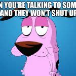 courage  cowardly dog meme generator imgflip