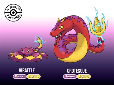 In-Progress Pokemon Evolutions | These rattle snake based Fakemon were ...