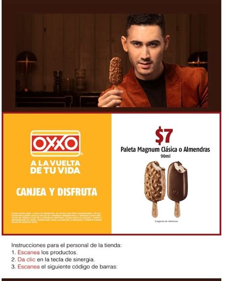 Paleta Oxxo Y Magnum Gratis O Con Descuento