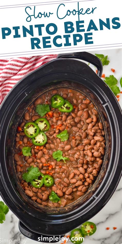 Crock Pot Pinto Beans Simple Joy