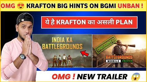 Krafton Official Ingame Hints Bgmi New Trailer Bgmi Unban News