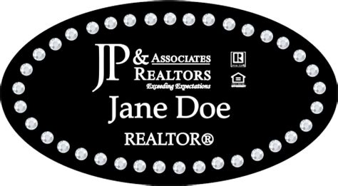 Jp And Associates Realtors Bling Name Badges