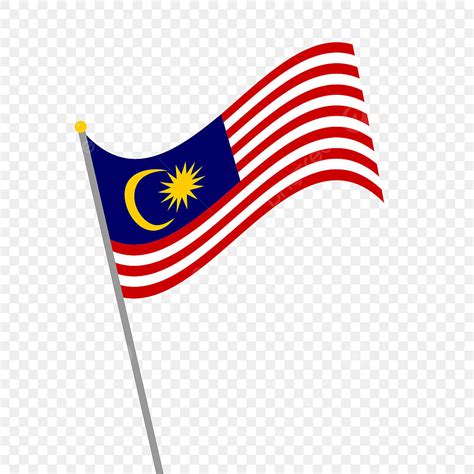 Mengibarkan Bendera Malaysia Gelombang Malaysia Bendera Png Dan