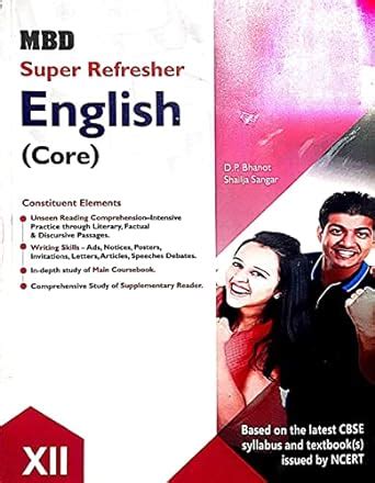 MBD Super Refresher English Core Class XII CBSE D P Bhanot Shailja