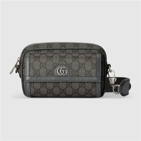 Mini Sac Ophidia GG En Toile Supreme Gris Et Noir GUCCI FR