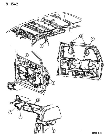 Wiring Body And Accessories 1996 Dodge Grand Caravan