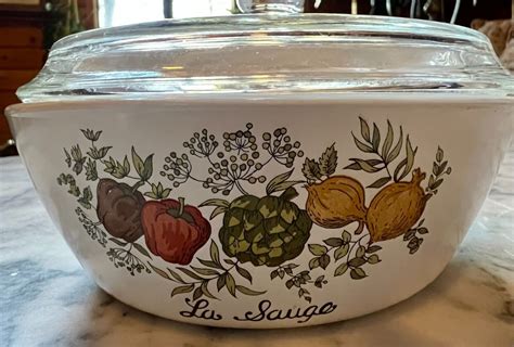 Vintage Corning Ware Spice Of Life La Sauge With Lid P 81 B Ebay