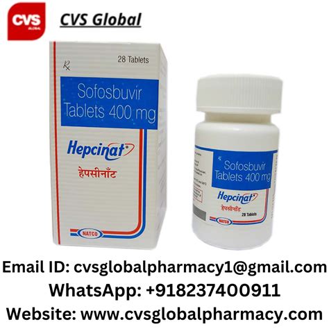 Hepcinat Sofosbuvir Mg At Rs Bottle Hepcinat Tablet In