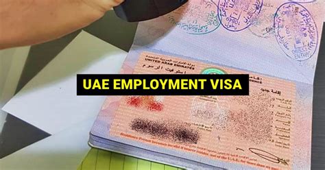 How To Apply For A Uae Residence Visa For Employment Processing Time