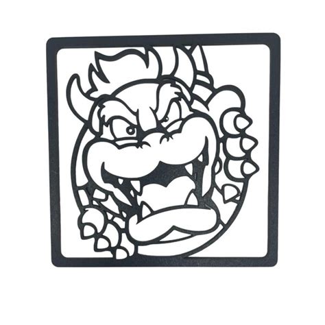 Placa Game Mdf Mario Bros Bowser Leroy Merlin