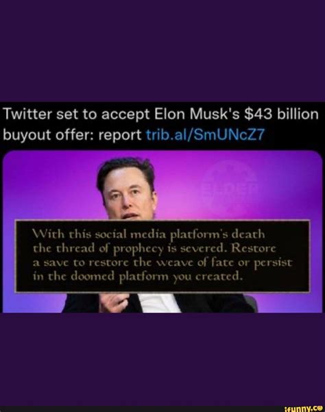 Twitter Set To Accept Elon Musk S 43 Billion Buyout Offer Report With