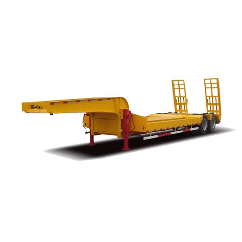 Two Axle Low Bed Semi Trailer Robust And Efficient Heavy Load Transport