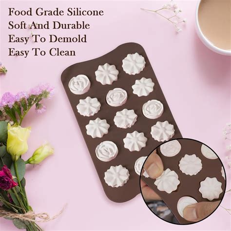 LIOUCBD 6 Moldes De Silicona Antiadherentes Para Dulces De Chocolate