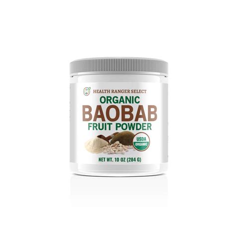 Organic Baobab Fruit Powder 10 Oz 284 G — Health Ranger Store