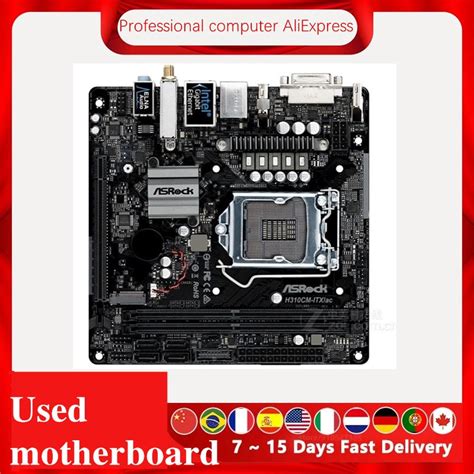 Mini Itx Para Asrock H Cm Itx Ac Original Usado Desktop Intel H