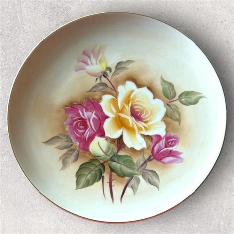 Norcrest Kitchen Vintage Norcrest Beautiful Hand Painted Rose