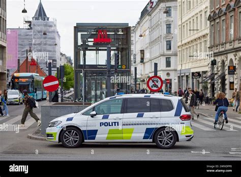 Police Car At Nørreport Copenhagen Denmark Stock Photo Alamy